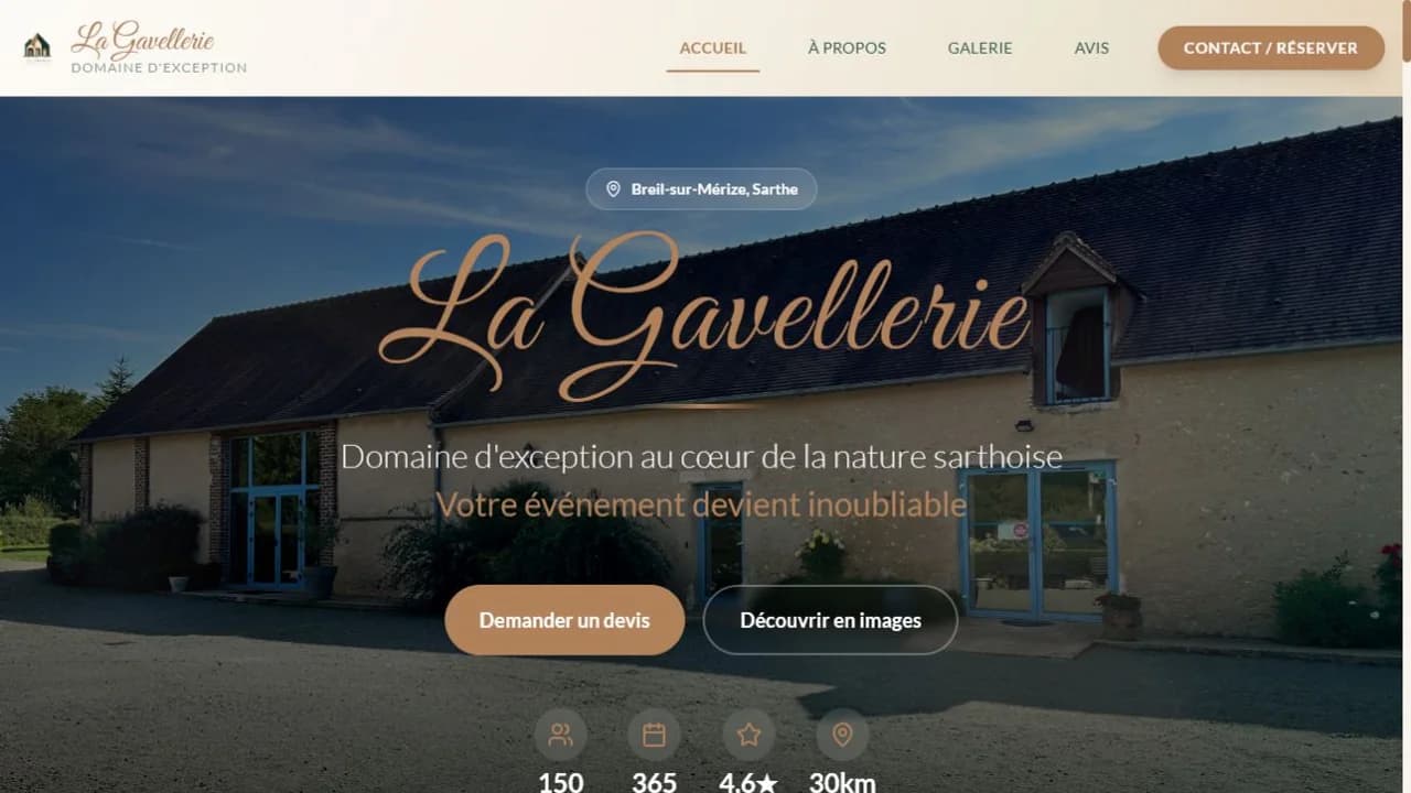 Aperçu du projet Gîte de la Gavellerie